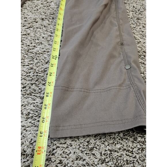 PrAna Zion Pants Mens Size 36 Beige Belted Nylon Stretch Hiking Vented - Picture 8 of 10